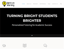 Tablet Screenshot of lightsonlearningcenter.com